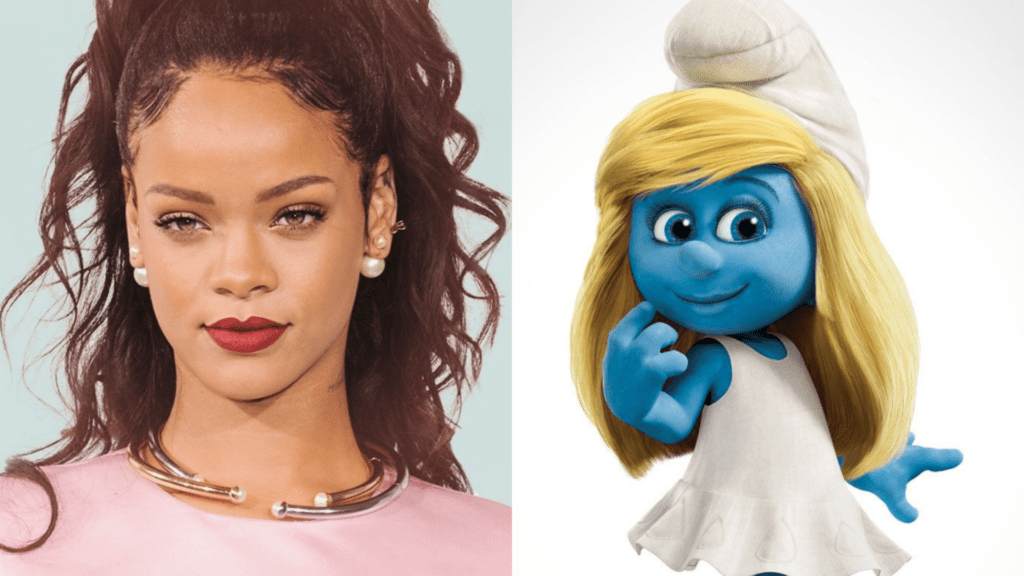 Rihanna dará voz a Smurfette em novo filme dos Smurfs Hypando