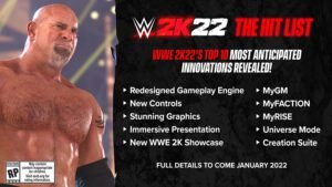 WWE 2K22 , a Publisher 2K Games lançou uma nova postagem revelando alguns dos novos modos de jogo e adições planejadas para o WWE 2K22.