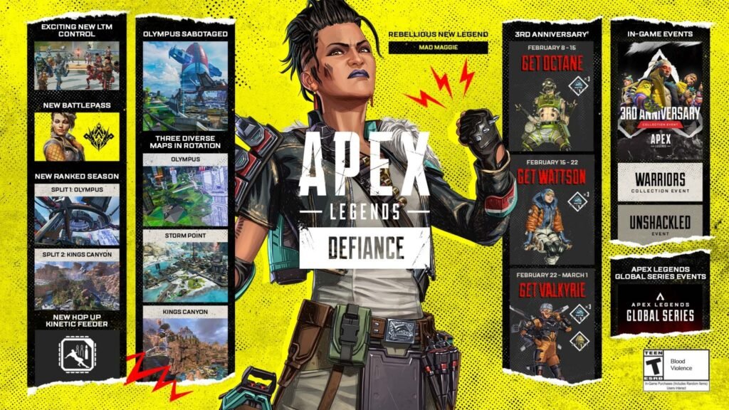 Datas de divisão das Ligas Ranqueadas da 12ª Temporada de Apex Legends