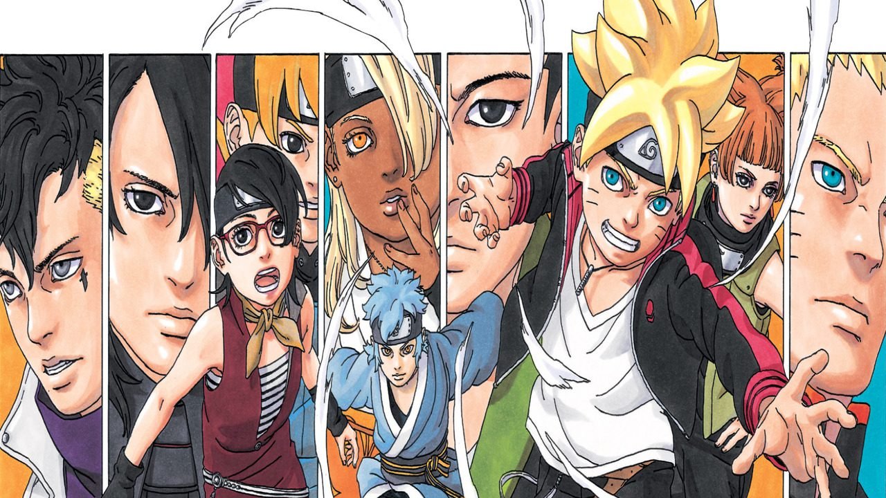 Imagem de personagens Boruto mangá
