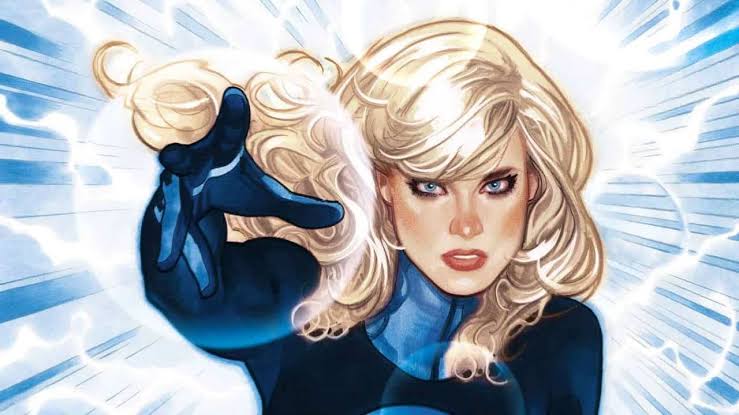 Margot Robbie como Sue Storm
