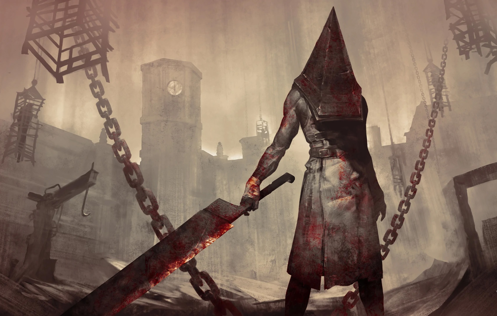 Revolução Nerd - Pyramid Head é um vilão do jogo Silent