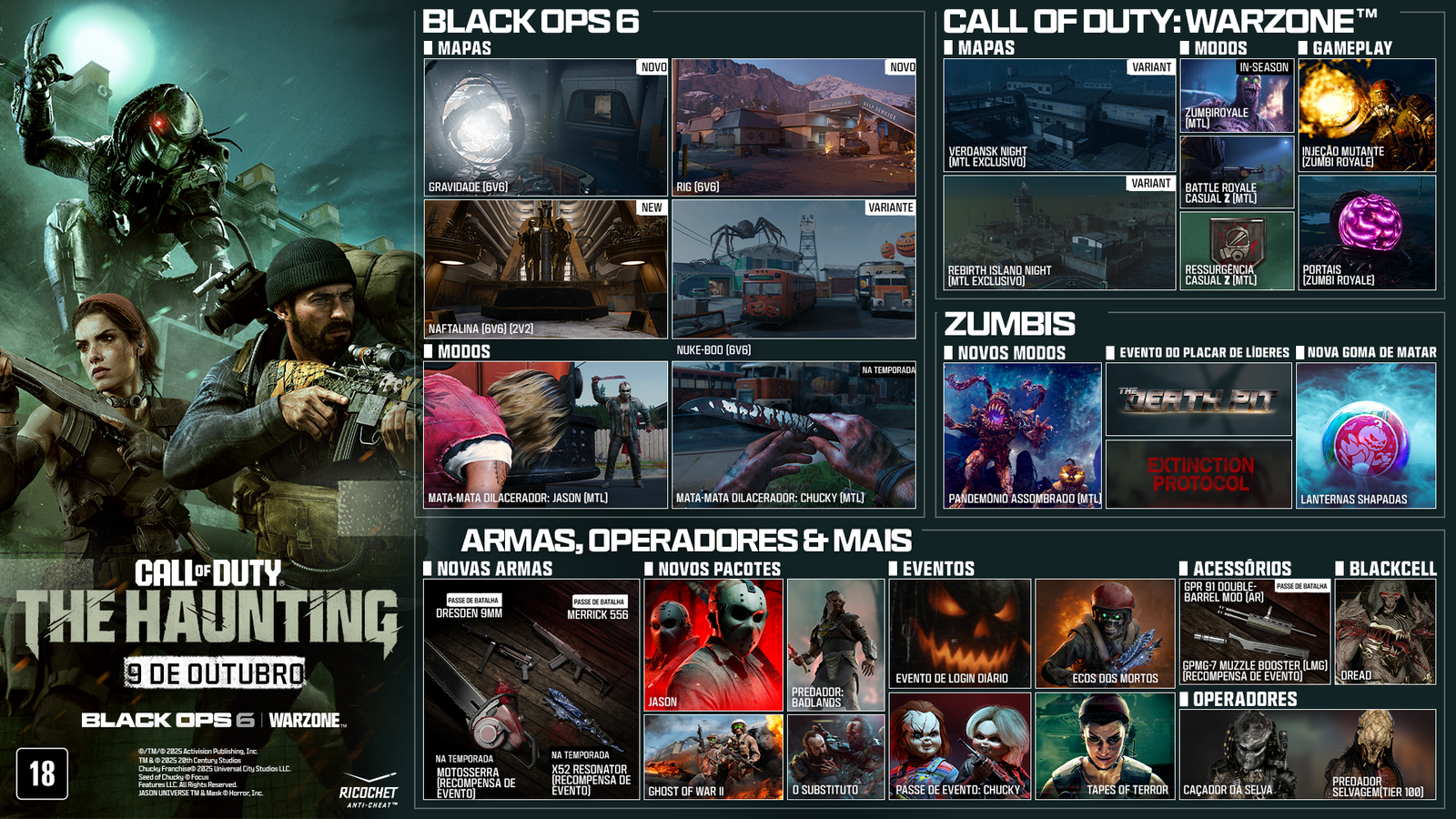 Black Ops 6: Temporada 6 traz Predador e Chucky