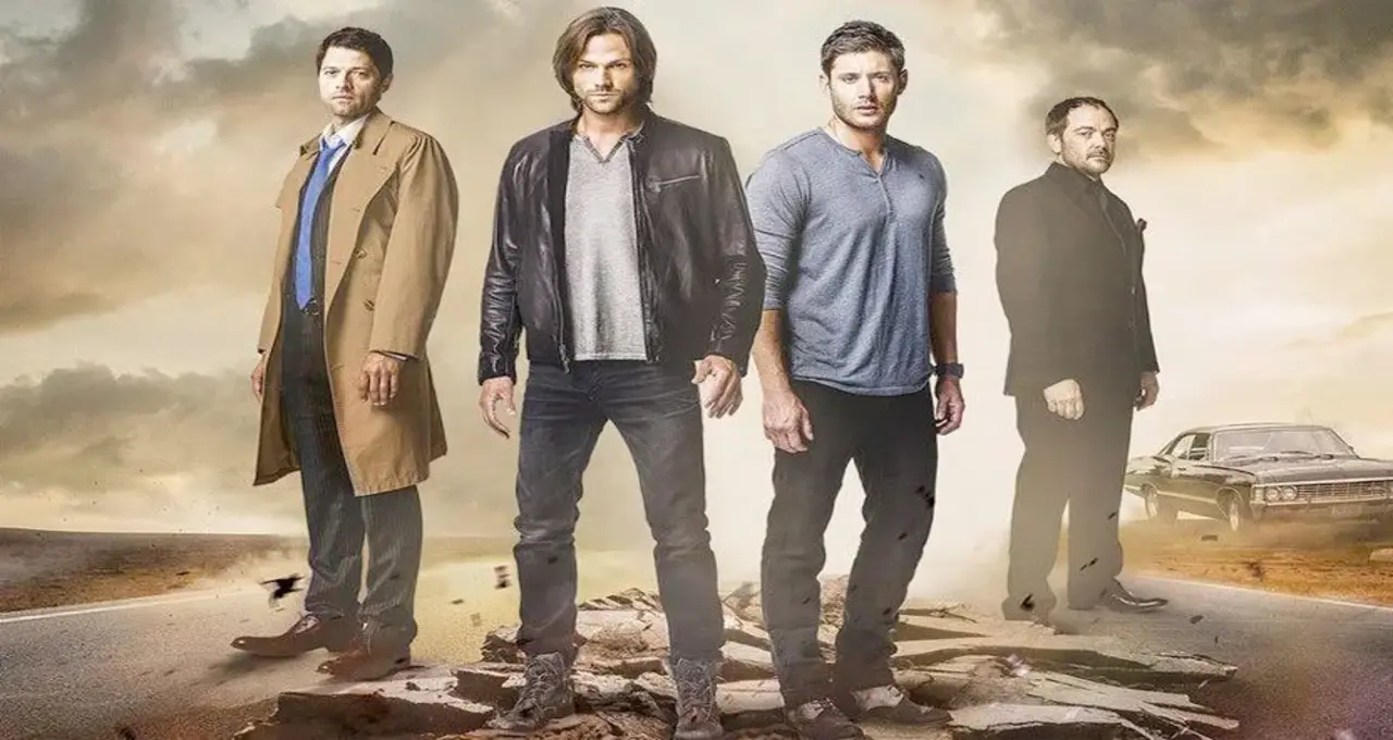 Dean, Sam, Crowley e Castiel