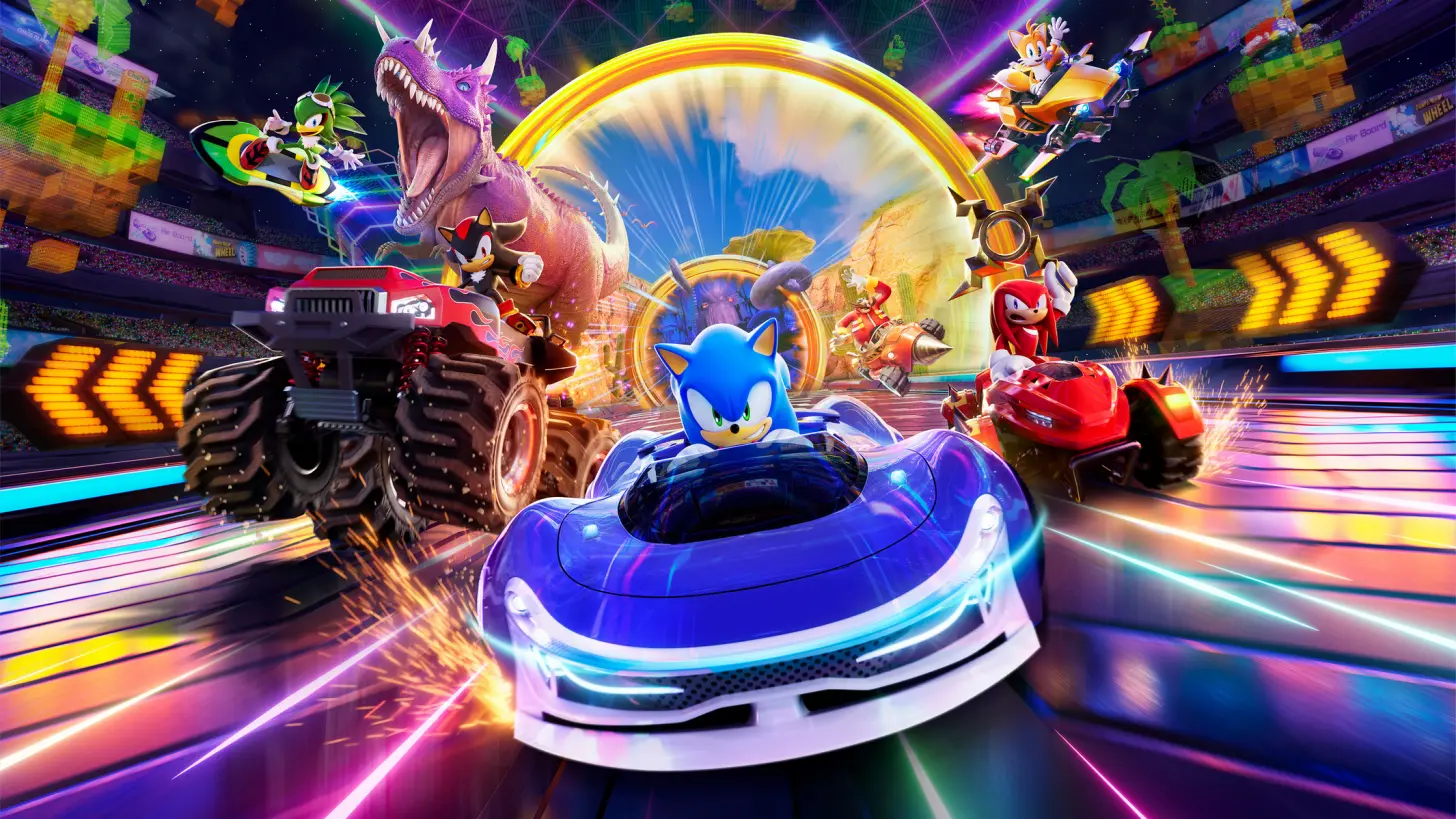 "sonic-racing-crossworlds.jpg" alt="Sonic Racing: CrossWorlds, destaque nos melhores jogos de corrida 2025"